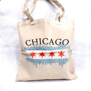 Chicago Canvas Tote Bag